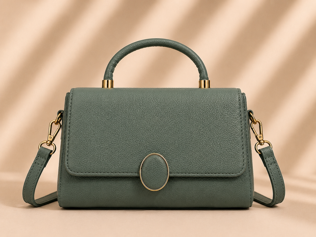 Nayara Sage Luxe Top Handle Shoulder Bag for Women