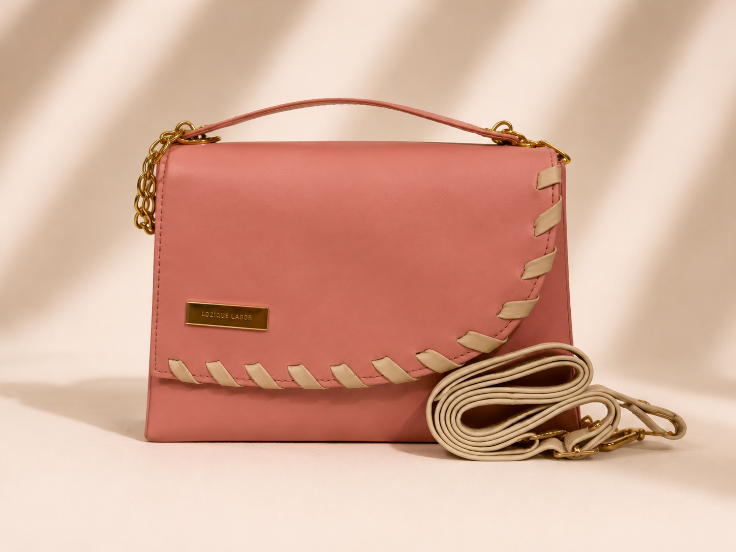NAYARA Pink Women's Handbag | Premium Leatherette Shoulder & Crossbody Bag | Stylish Everyday Purse