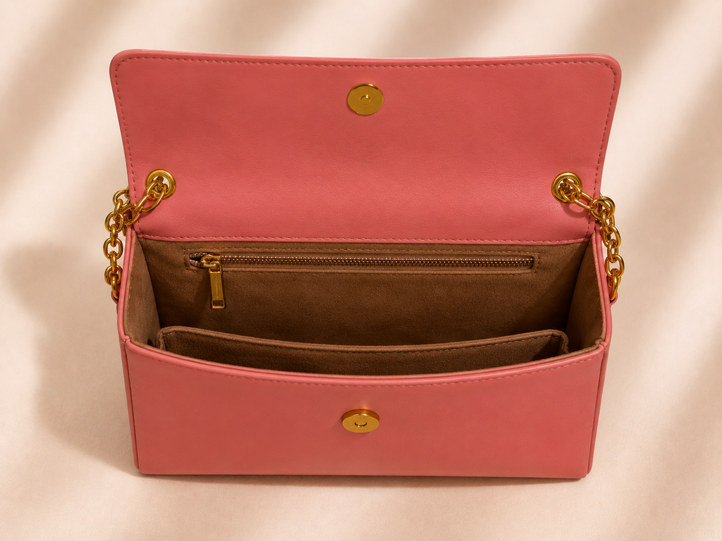 NAYARA Pink Women's Handbag | Premium Leatherette Shoulder & Crossbody Bag | Stylish Everyday Purse